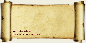 Tijana Belodedić vizit kartica